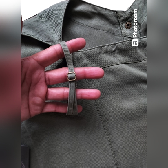 New Vince Camuto olive green casual dress spaghetti straps size L - Picture 8 of 12